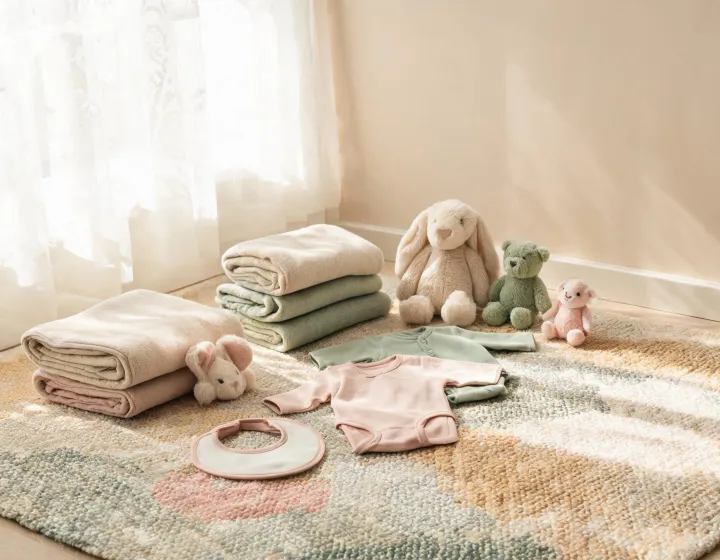 Carters nursery textiles and plush toys